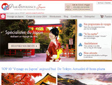 Tablet Screenshot of peak-experience-japan.fr